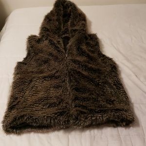 Animal print vests coat